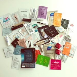 Assorted beauty samples